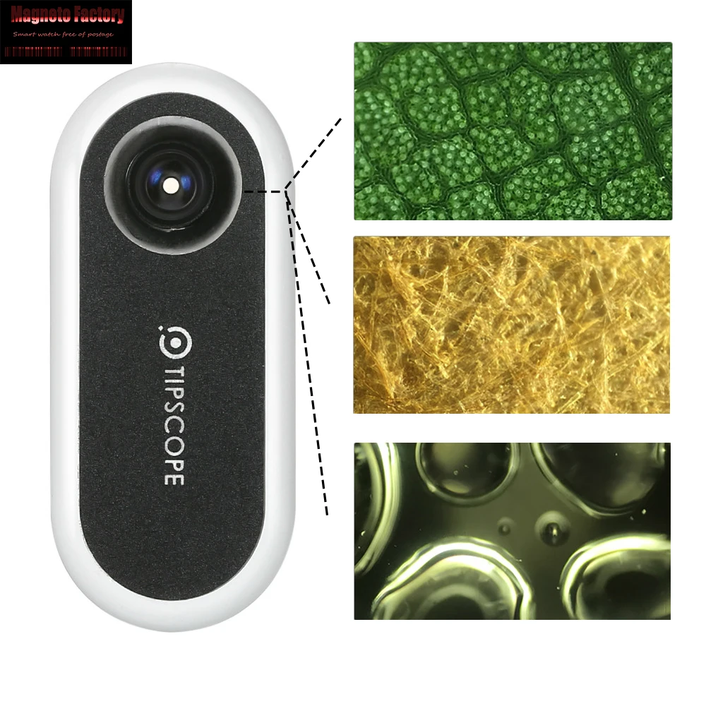 

TIPSCOPE Magnifier Magnification Lens for Android iOS Portable Microscope 20X-400X Electronic Microscope Camera camera lens
