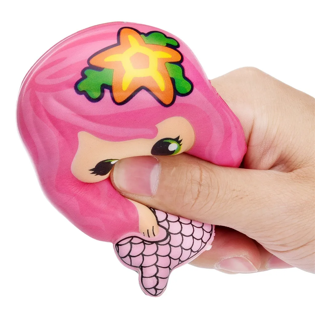 Игрушки Squishies Kawaii Мультфильм Русалка медленно поднимающийся крем Ароматические игрушки для снятия стресса подарки новая сжимаемая игрушка подарок для детей