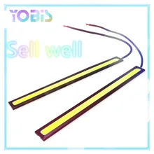 17 см универсальный дневной ходовой светильник COB DRL светодиодный лампы внешнего освещения авто водонепроницаемый автомобильный Стайлинг светодиодный DRL лампа