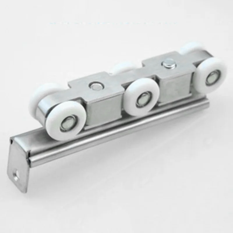 

8-wheel Slide Door Pulley Special For Wooden Doors Double Rod Door Rollers Hardware Stainless Steel