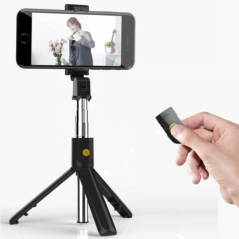 Mini Tripod Monopod Shutter Selfie-Stick DIER Foldable Bluetooth Handheld Android Wireless