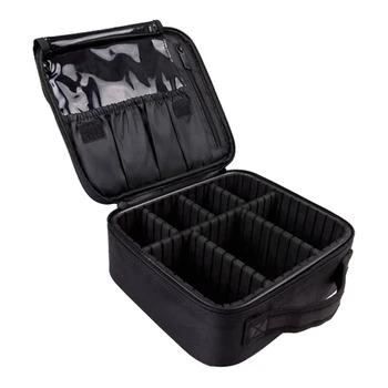 

New Ladies Professional Makeup Box Beauty Brush Cosmetic Bag Travel Essential Waterproof Cosmetic Bag