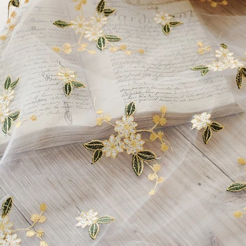 

garment diy 130cm Width lace fabric for dressmaking crafts materials fabrics sewing fabric curtains decor Wedding tulle lace