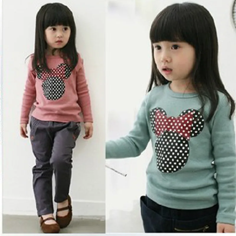 

Children's Clothes New Children's 2019 Clothing Girls Autumn Long-sleeved Bottoming Shirt Cute Embroidered Long-sleeved Cothes