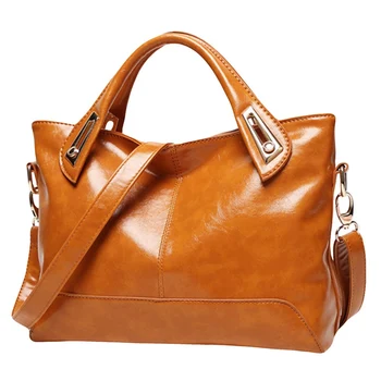 

2020 Women PU Leather Tote Large Capacity Messenger Shoulder Bag Ladies Top-Handle Bag Fashion Dropship New Arrival