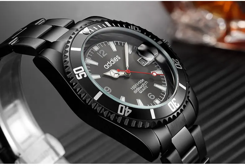 Добавки Топ бренд класса люкс Бизнес повседневные наручные часы модные спортивные Canendar кварцевые мужские часы сталь Водонепроницаемый