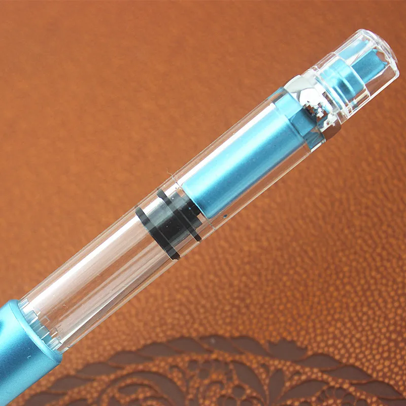 698 Transparent Piston Fountain Pen Demonstrator ink Pen Fountain Pen