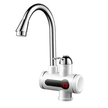 

3000W instantaneous thermoelectric induction digital display water heater faucet bottom water inlet 360 degree rotating handle