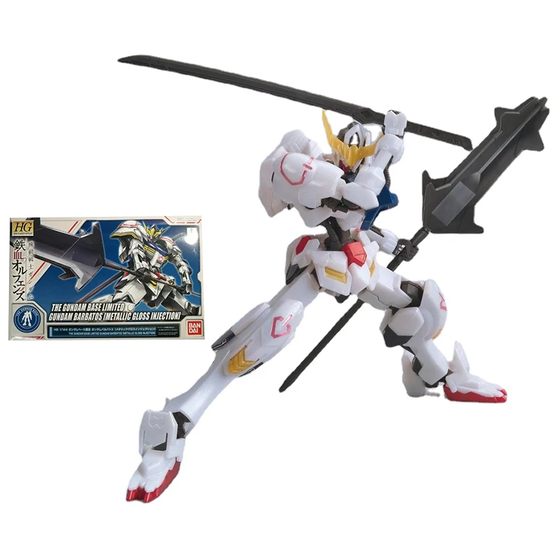 Набор моделей Bandai Gundam аниме Фигурки HG Barbatos металлический блеск инъекция