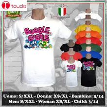 Camiseta Bubble Bobble Vintage juegos Retro Amiga Commodore 64 hombre mujer Niño