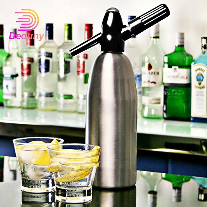 Soda Water Siphon, Ultimate Aluminum for Soda Maker, 1 Liter Make InVintage Use, Standard Adapter, Co2 Bar, Home Tools