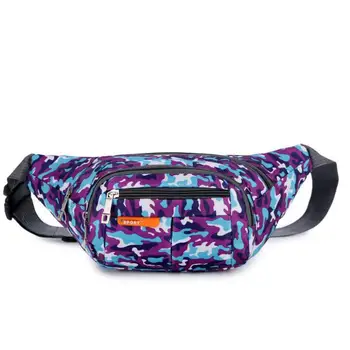 

Unisex Fanny Pack Camouflage Waist Bag Outdoor Sports Running Chest Bag Pockets Mountaineering Riding Mobile Phone Bag