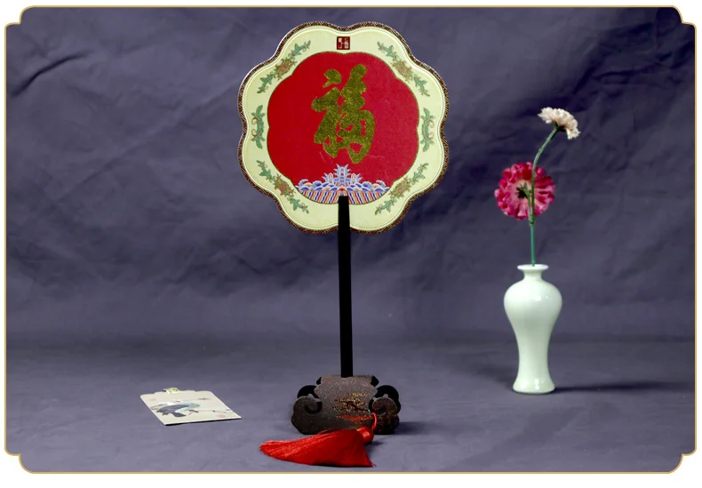 Вечерние украшения подарок круглый ручной складной Шелковый веер для Свадебная вечеринка поставки цветок складной ручной вентилятор круглый круг