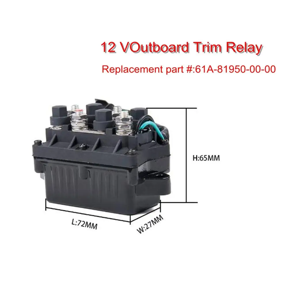 Подвесной отделкой реле для Yamaha моторы Relacement 61A-81950-00-00 3 контактный разъем