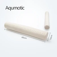 Aqumotic Latex Long Round Pillow with Pillowcase 60cm Repair Cervical Pillow Neck Nursing Comfortable Soft Home Bed Tool 2