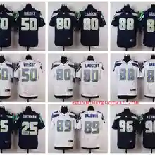 Стилизованный, Сиэтл Рихард Шерман к. Дж. Wright Steve Largent Jimmy Graham Doug Baldwin Cortez Kennedy Jersey
