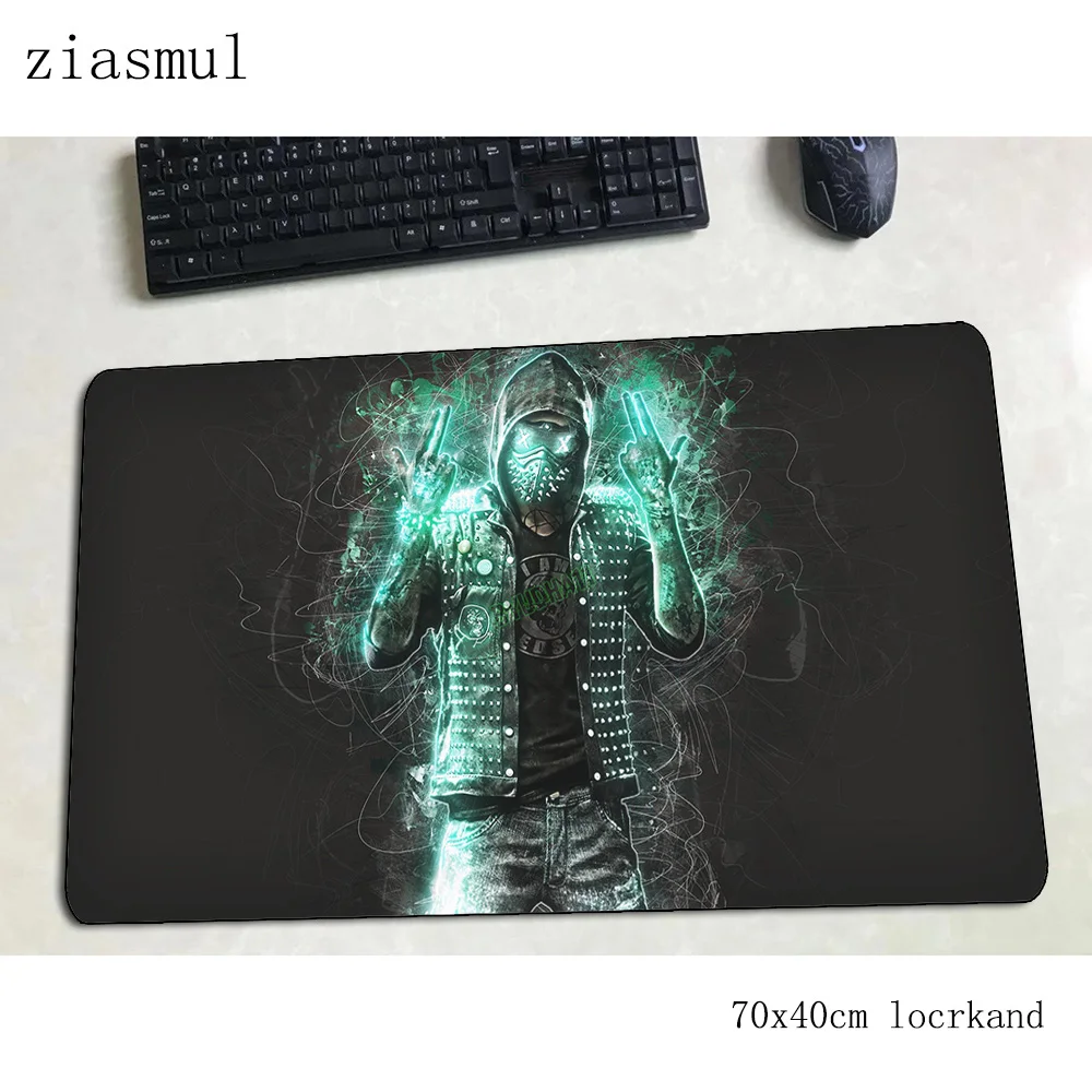 

watch dogs 2 mouse pad HD print Computer mat 70x40cm gaming mousepad large big padmouse keyboard games pc gamer desk