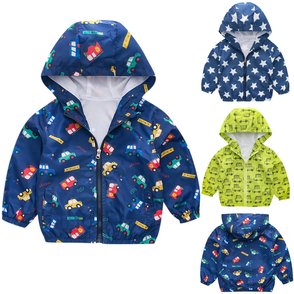 Милое осеннее Детское пальто с динозавром Одежда для маленьких девочек и мальчиков ветрозащитное пальто с длинными рукавами и рисунком верхняя одежда с капюшоном, куртка# g4