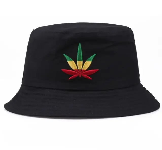 Панама мужская хлопковая с вышивкой крутая Повседневная однотонная плоская