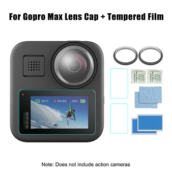 

1 Set Tempered Glass Protective Film with Camera Lens Cover for GoPro Max B88