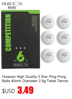 3 шт./упак. Huieson Профессиональный Пластик шарики для пинг понга в 40+ мм 3 звезды Материал для настольного тенниса ABS мячи для настольного тенниса сумка для аксессуаров