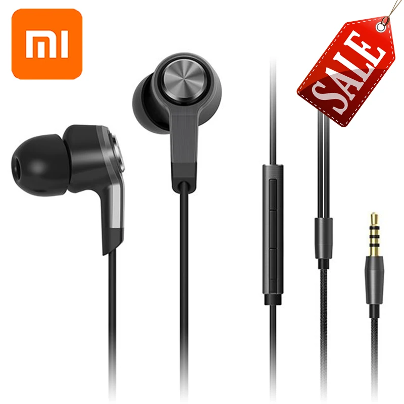 

Original new Piston XIAOMI 3.5mm Youth Version In Ear Stereo Earphone Wire Control with MIC for MI Redmi Note 4 5 5A 4X 3X 3S 5P