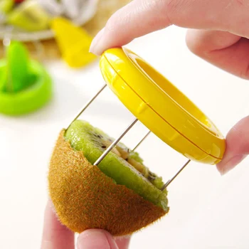 

1Pcs Mini Fruit Kiwi Cutter Peeler Slicer with Cut Knife Digging Slicer Kitchen Fruit Vegetable Tool K1210 G