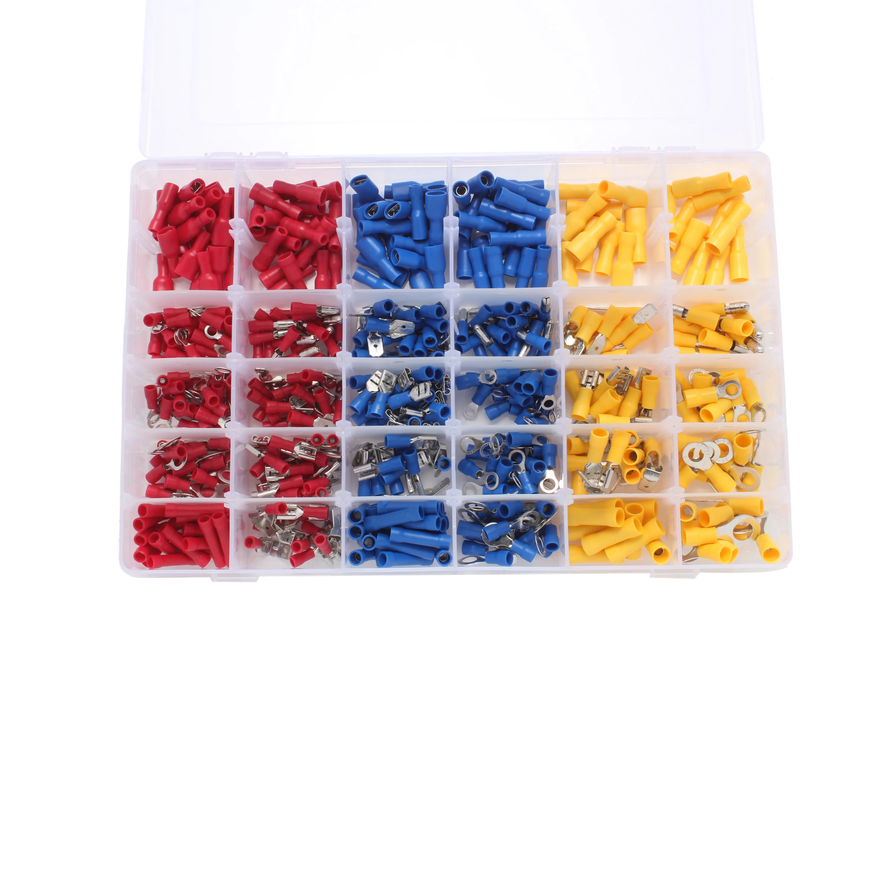 

480pcs Precision Durable Premium Bullet Terminal Wire Connectors Spade Connector Butt Splice Set for Home Cars Vans Motor