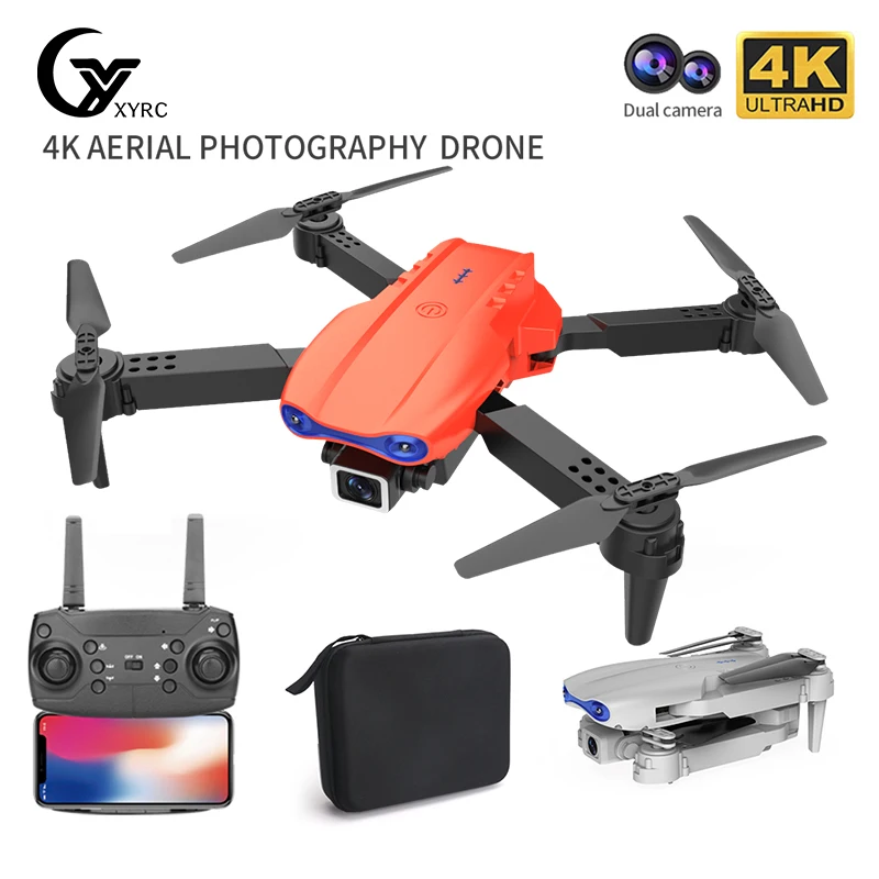 XYRC-Dron plegable K3 4k HD, cámara Dual gran angular, 4K, WIFI, Fpv, presión de aire, altitud, juguetes para Quadcopter, 2021