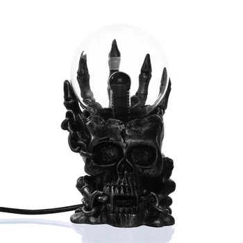 

Skull Magic Electrostatic Ion Ball LED Night Light Ghost Hand Halloween Table Lamp Atmosphere Lampara Home Decoration Kids Gifts