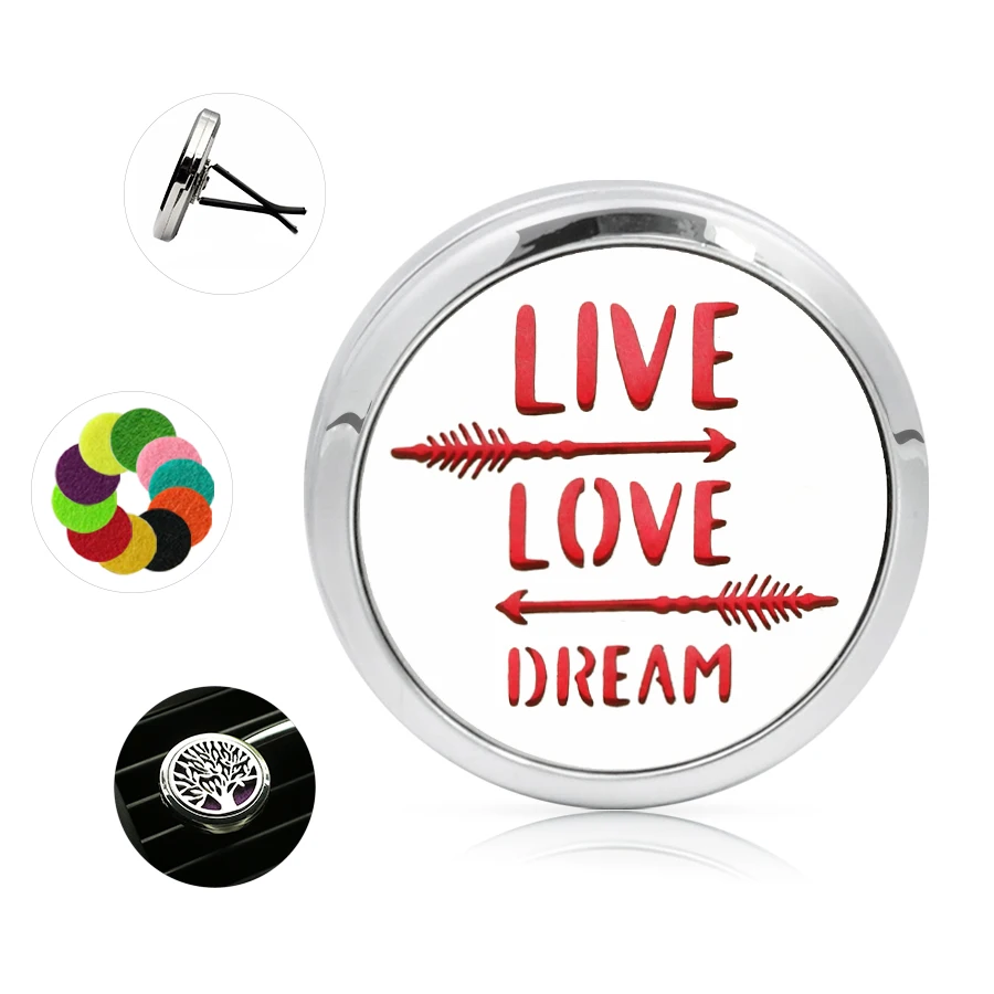 Воздушный Ароматический диффузор для автомобиля LIVE LOVE DREAM автомобильный
