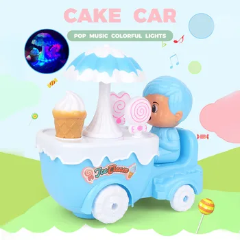 

New Children's Music Electrical Children's Ice Cream Car Children's Gift Luminous Toys Glow children's toys flash gifts night