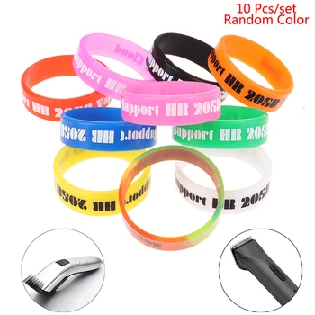 

10pcs Trimmer Grip Barber Hair Clipper Grip Rubber Anti Slide Design Barber Trimmer Grips Hairdressing Decorative Rings