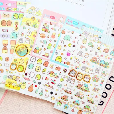 IVYYE Sumikko Gurashi Модный Аниме альбом для стикеров мультфильм декоративный бумажный стикер Ребенок DIY подарки ручной работы для девочек Новинка