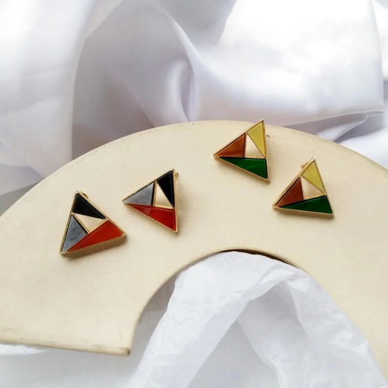 Модные серьги модный тренд MS украшения красочные подходящие геометрические