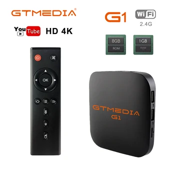 

GTMEDIA G1 Android TV Box 7.1 4K 3D H.265 Network Media Player Google 2.4G 5GHz Wifi Youtube IPTV m3u for Gtplayer Smart TV Box