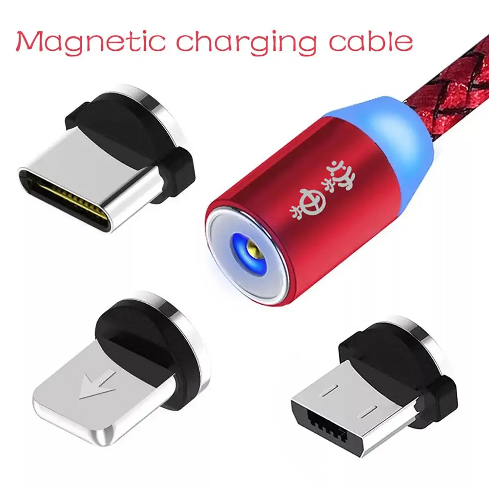 

Micro Magnetic adsorption USB Cable Nylon USB Sync Data Mobile Phone Android Adapter Charger Cable for Samsung Cable Data