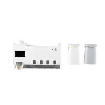 

Solar Energy UV Toothbrush Disinfectant Cleaning Agent Storage Bathroom Toothpaste Dispenser Holder with 2x Cups