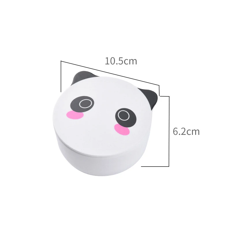 Panda Стильная футболка с изображением персонажей видеоигр детская бамбуковая чаша детский пищевой контейнер размещения кормления ребенка посуда кастрюля с крышкой для маленьких детей посуда MBG0513 - Цвет: Panda