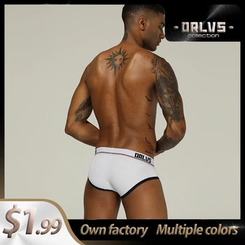 

ORLVS Cotton Jock Strap Sexy Men Underwear Briefs Gay Male Jockstrap Bikini OR188 Ropa Interior Hombre