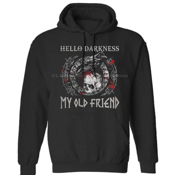 

Hello Darkness My Old Friend Vikings Shirt Halloween Is Coming Funny Unisex Mens Womens Winter Hoodies Sweatshirts Free Shipping