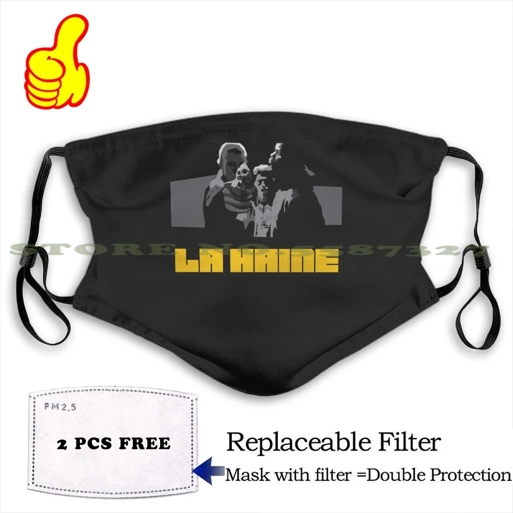 La Haine French Movie Acab Police Face Mask With Filter Movies Film France Paris Crime | Аксессуары для одежды