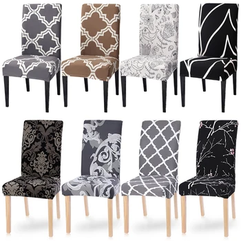 

Printing covers universal size Chair cover seat Chair Covers Protector Seat Slipcovers for Hotel banquet home wedding decoration
