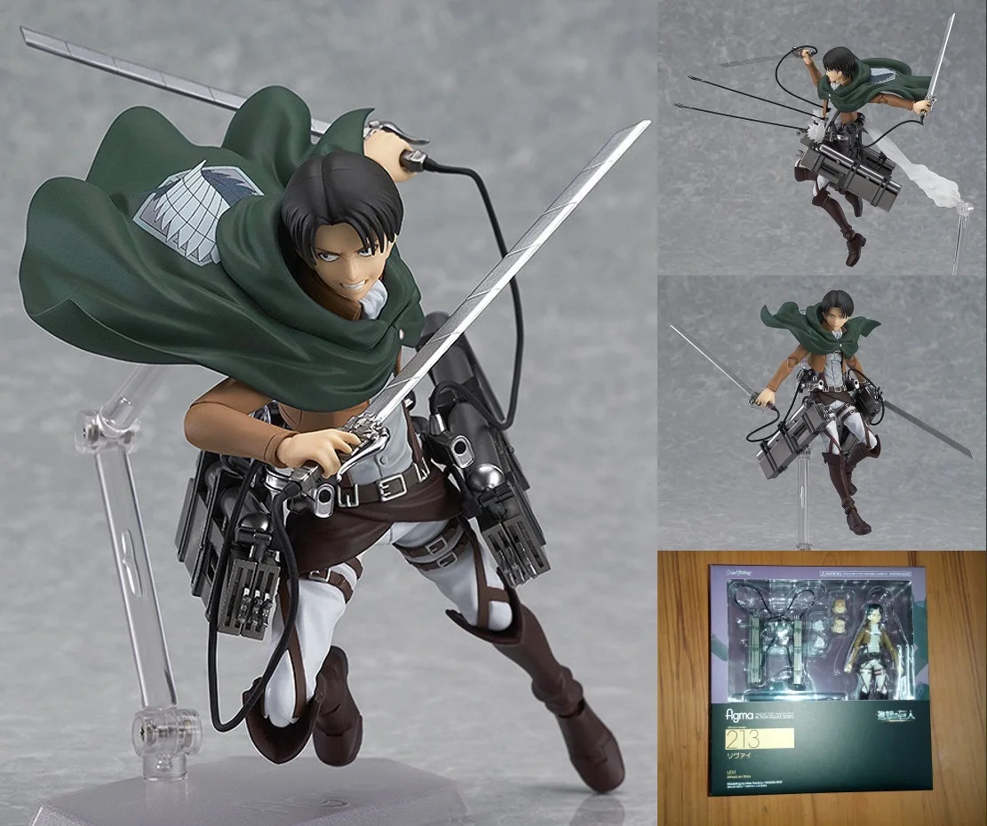 

Anime Model Figma213 Attack on Titan Weier Heichou Levi Mobile Garage Kit Decoration