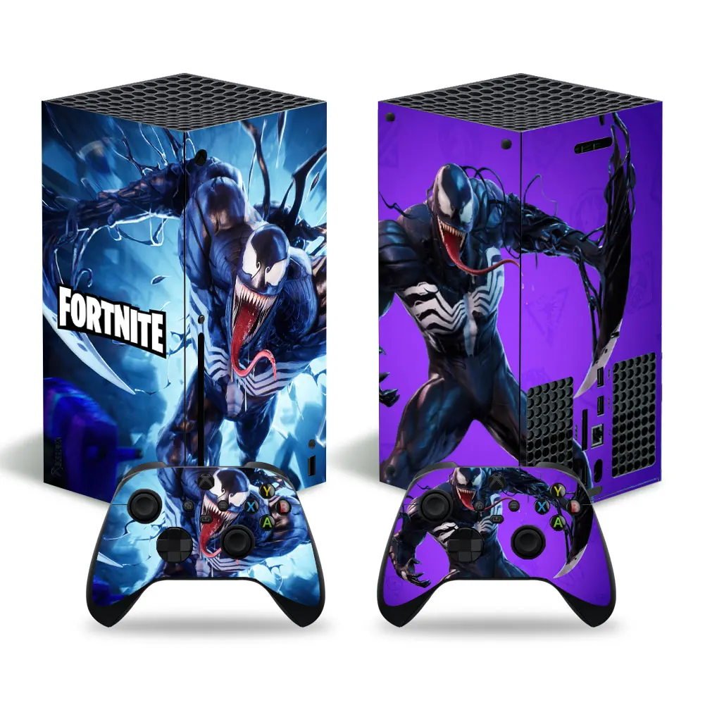Marvel Iron Man Deadpool Skin Sticker Decal Cover for Xbox Series X Console and 2 Controllers Xbox Series X Skin Sticker Vinyl 