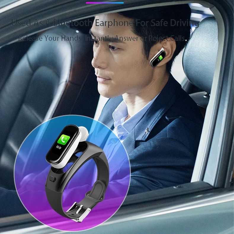 Умный Браслет H109 Talkband, Беспроводная Bluetooth гарнитура для звонков, для телефона huawei, samsung, с монитором сердечного ритма, Talk Band PK B5