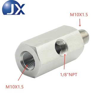 

Oil Pressure Gauge Sensor Two Fitting 1/8" NPT Female & M10X1.0 Male & Female