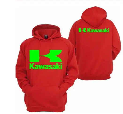 Для мужчин's высокое качество Для мужчин для Kawasaki гоночный мотоцикл Костюмы пуловер с рыцарем хлопчатобумажная Повседневная Толстовка blue G