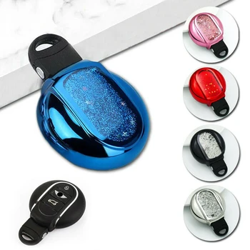 

New Sequins Quicksand TPU Car Remote Key Case Cover For BMW Mini Cooper F54 F55 F56