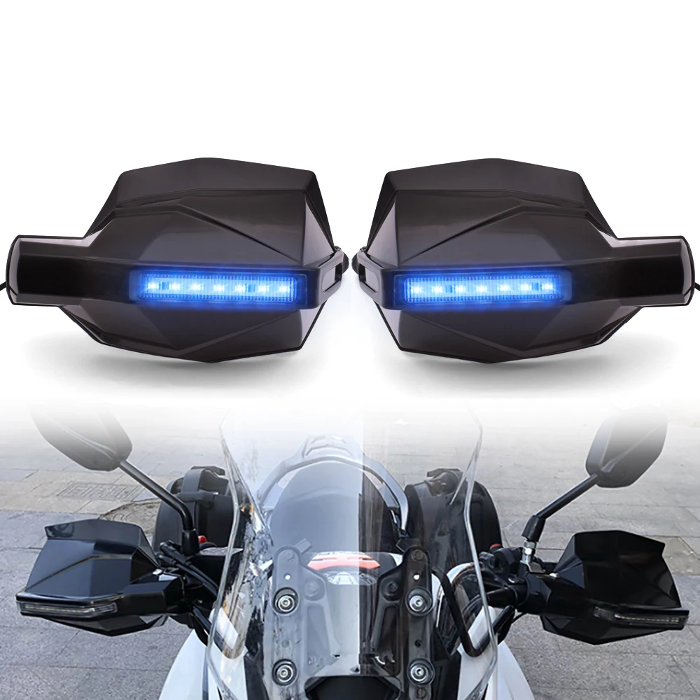 Motorcycle Handguards Windproof Proguard System Guard Gear + Signal For